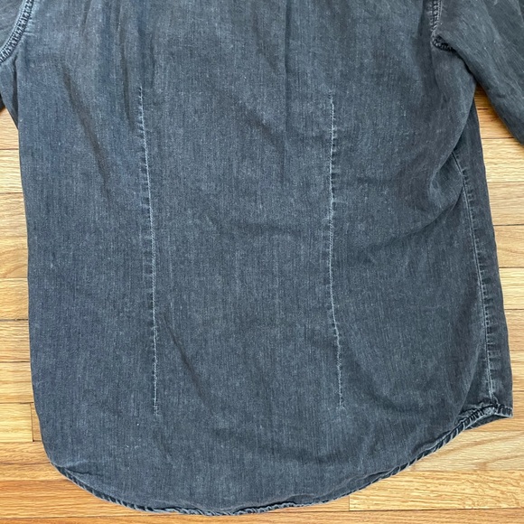 MADEWELL Charcoal Chambray Tuxedo Buttondown Shirt - Picture 15 of 15